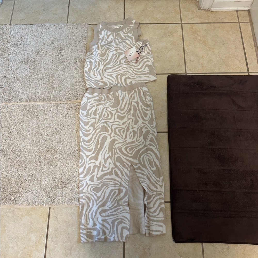 Zebra Print Sleeveless Dress